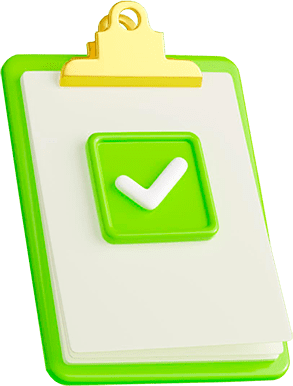 A green list icon
